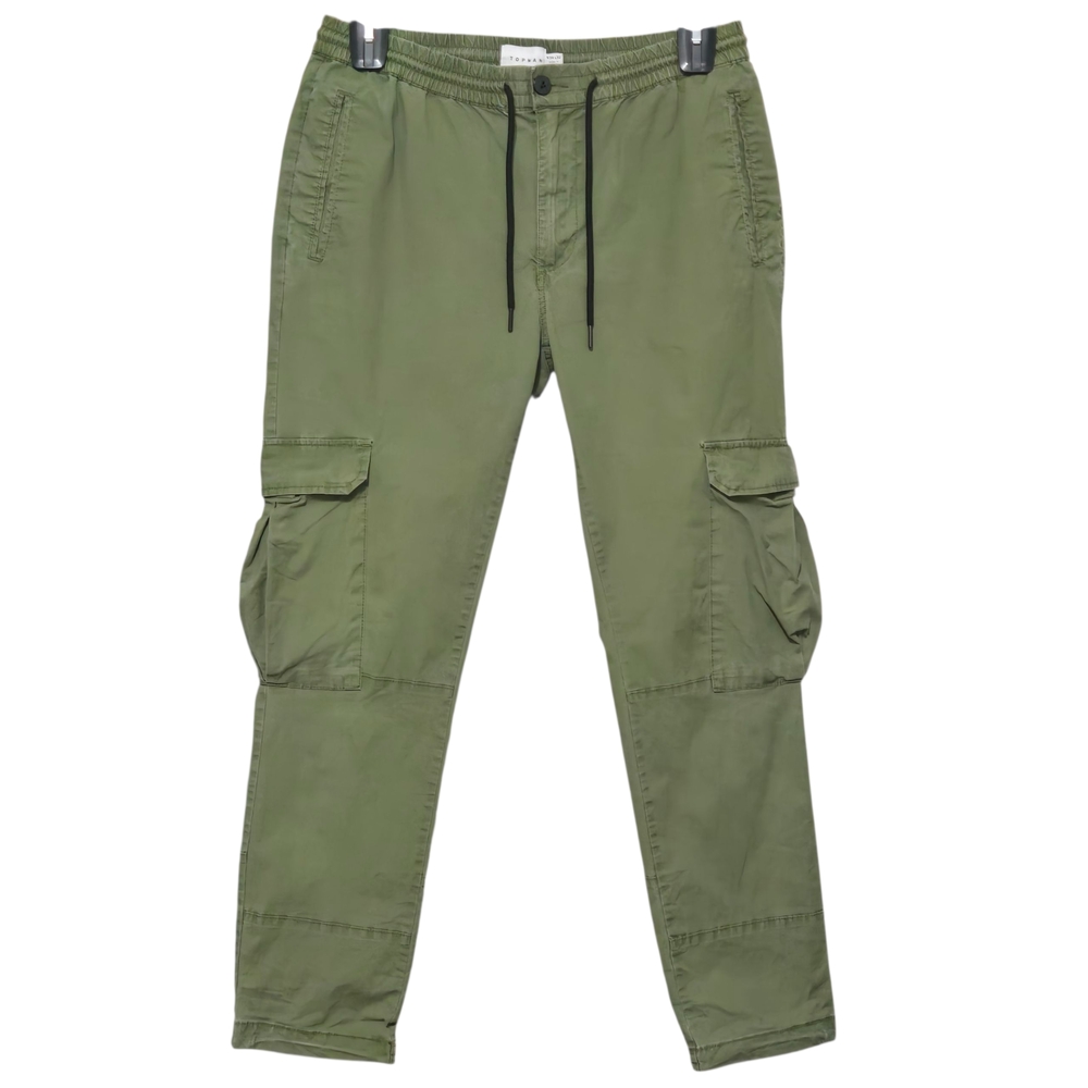Topman Womens Green Cargo Pants US 34